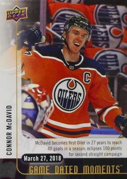 2017-18 Upper Deck Game Dated Moments #66 Connor McDavid Front