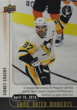 2017-18 Upper Deck Game Dated Moments #78 Sidney Crosby Front