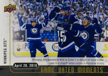 2017-18 Upper Deck Game Dated Moments #79 Winnipeg Jets Front