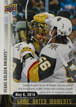 2017-18 Upper Deck Game Dated Moments #85 Vegas Golden Knights Front