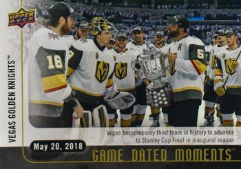 2017-18 Upper Deck Game Dated Moments #90 Vegas Golden Knights Front
