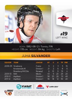 2012-13 HockeyAllsvenskan #ALLS-041 Juha Silvander Back