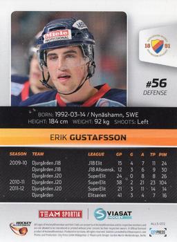 2012-13 HockeyAllsvenskan #ALLS-072 Erik Gustafsson Back