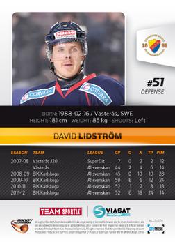 2012-13 HockeyAllsvenskan #ALLS-074 David Lidstrom Back