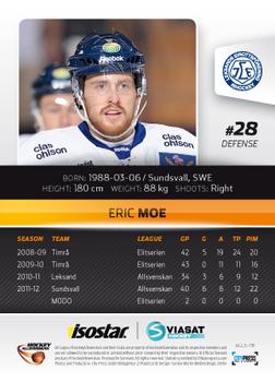 2012-13 HockeyAllsvenskan #ALLS-118 Eric Moe Back