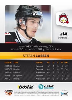 2012-13 HockeyAllsvenskan #ALLS-141 Stefan Lassen Back
