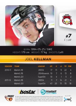 2012-13 HockeyAllsvenskan #ALLS-150 Joel Kellman Back