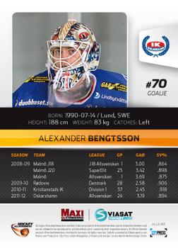 2012-13 HockeyAllsvenskan #ALLS-183 Alexander Bengtsson Back
