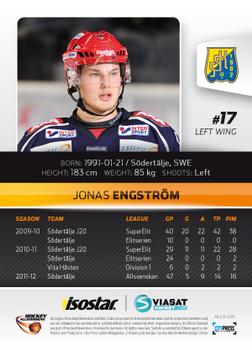 2012-13 HockeyAllsvenskan #ALLS-224 Jonas Engström Back