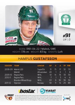 2012-13 HockeyAllsvenskan #ALLS-244 Hampus Gustafsson Back