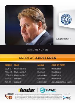 2012-13 HockeyAllsvenskan #ALLS-331 Andreas Appelgren Back