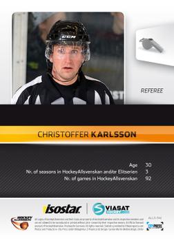 2012-13 HockeyAllsvenskan #ALLS-342 Christoffer Karlsson Back