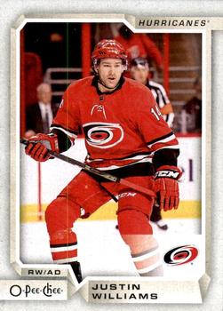 2018-19 O-Pee-Chee #44 Justin Williams Front