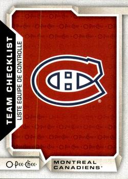 2018-19 O-Pee-Chee #566 Montreal Canadiens Front