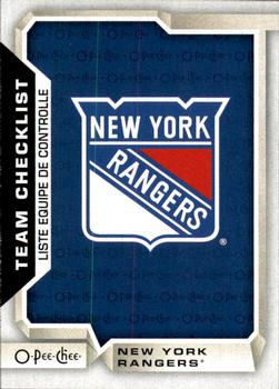 2018-19 O-Pee-Chee #575 New York Rangers Front
