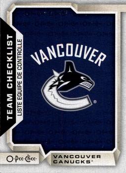 2018-19 O-Pee-Chee #590 Vancouver Canucks Front