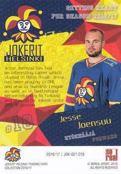 2016-17 Sereal Jokerit Helsinki - Getting Ready for Season #JOK-GET-018 Jesse Joensuu Back