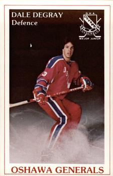 1981-82 Oshawa Generals (OHL) Police #14 Dale Degray Front
