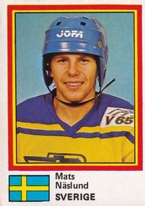 1981 Semic Hockey VM (Swedish) Stickers #11 Mats Naslund Front