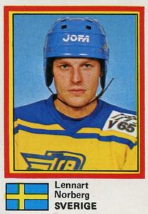 1981 Semic Hockey VM (Swedish) Stickers #12 Lennart Norberg Front