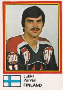 1981 Semic Hockey VM (Swedish) Stickers #32 Jukka Porvari Front