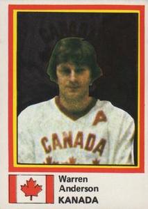 1981 Semic Hockey VM (Swedish) Stickers #75 Warren Anderson Front
