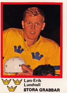 1981 Semic Hockey VM (Swedish) Stickers #123 Lars-Erik Lundvall Front