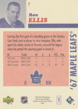2007 Upper Deck 1967 Toronto Maple Leafs #7 Ron Ellis Back
