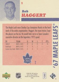 2007 Upper Deck 1967 Toronto Maple Leafs #9 Bob Haggert Back