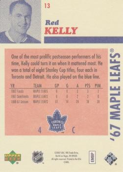 2007 Upper Deck 1967 Toronto Maple Leafs #13 Red Kelly Back