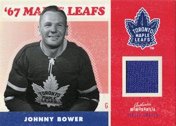 2007 Upper Deck 1967 Toronto Maple Leafs - Event-Worn Jerseys #J-JB Johnny Bower Front
