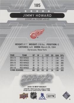 2018-19 Upper Deck MVP - Super Script #185 Jimmy Howard Back