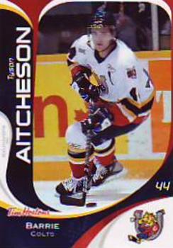 2007-08 Extreme Tim Hortons Barrie Colts (OHL) #NNO Tyson Aitcheson Front