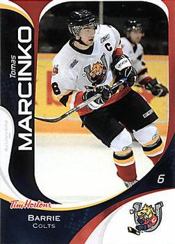 2007-08 Extreme Tim Hortons Barrie Colts (OHL) #NNO Tomas Marcinko Front