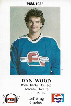 1984-85 Fredericton Express (AHL) Police #9 Dan Wood Front