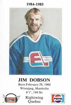 1984-85 Fredericton Express (AHL) Police #17 Jim Dobson Front