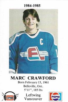 1984-85 Fredericton Express (AHL) Police #23 Marc Crawford Front