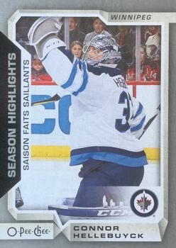 2018-19 O-Pee-Chee - Silver #555 Connor Hellebuyck Front