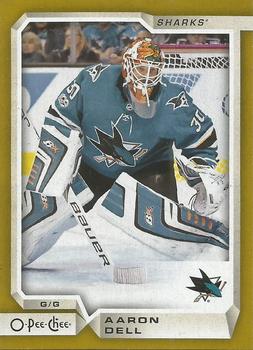 2018-19 O-Pee-Chee - Gold Border Glossy #467 Aaron Dell Front