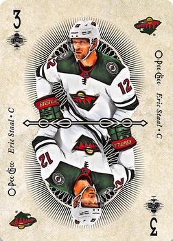2018-19 O-Pee-Chee - Playing Cards #3♣ Eric Staal Front