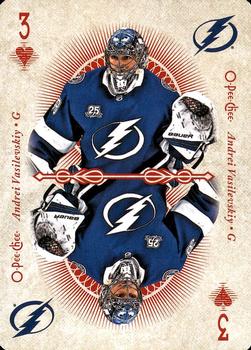 2018-19 O-Pee-Chee - Playing Cards #3♥ Andrei Vasilevskiy Front