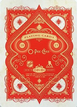 2018-19 O-Pee-Chee - Playing Cards #4♣ Patrick Marleau Back