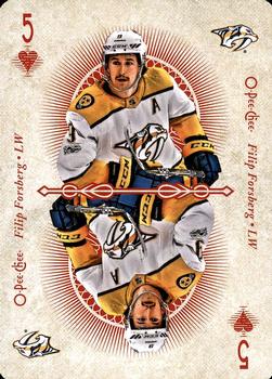 2018-19 O-Pee-Chee - Playing Cards #5♥ Filip Forsberg Front