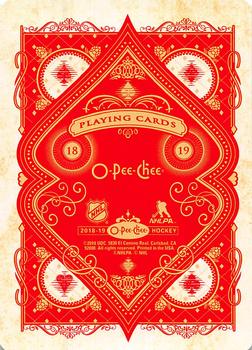 2018-19 O-Pee-Chee - Playing Cards #6♠ Zdeno Chara Back