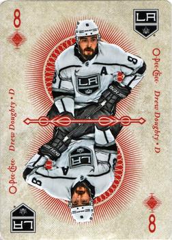 2018-19 O-Pee-Chee - Playing Cards #8♦ Drew Doughty Front