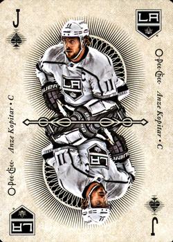 2018-19 O-Pee-Chee - Playing Cards #J♠ Anze Kopitar Front