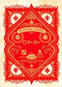 2018-19 O-Pee-Chee - Playing Cards #K♥ Carey Price Back