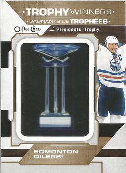 2018-19 O-Pee-Chee - Manufactured Trophy Winners Patches #P-15 Edmonton Oilers Front