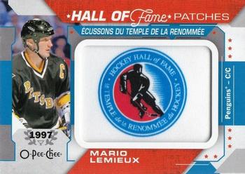 2018-19 O-Pee-Chee - Manufactured HOF Logo Patches #HOF-10 Mario Lemieux Front