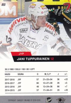 2018-19 Cardset Finland #055 Jani Tuppurainen Back